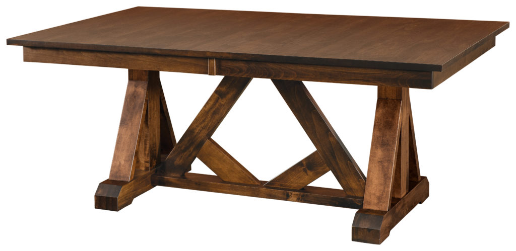 Bailey Trestle Table Amish Solid Wood Tables Kvadro Furniture