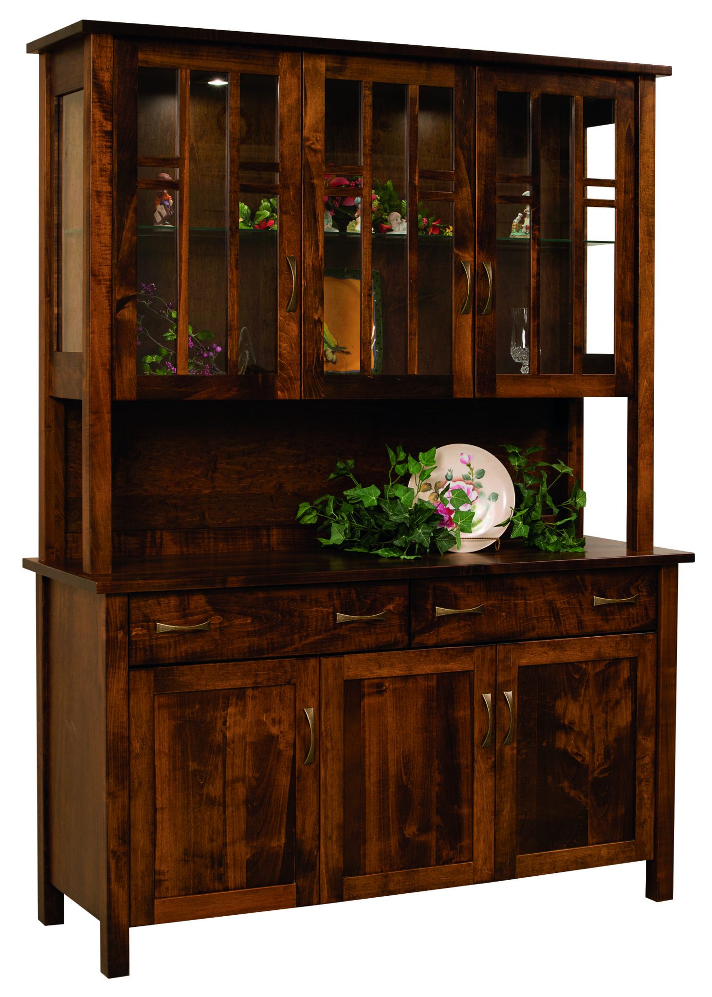 Acadia Hutch Amish Solid Wood Hutches Kvadro Furniture