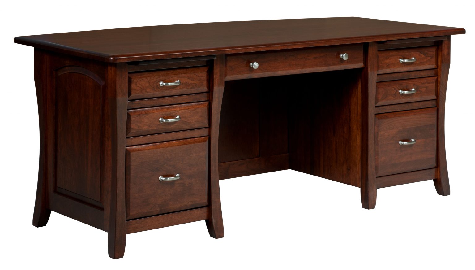 Berkley Executive Desk Amish Solid Wood Desks Kvadro Furniture