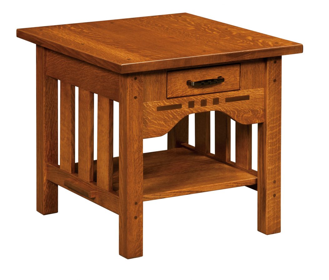 Boulder Creek End Table Amish Solid Wood End Tables Kvadro Furniture