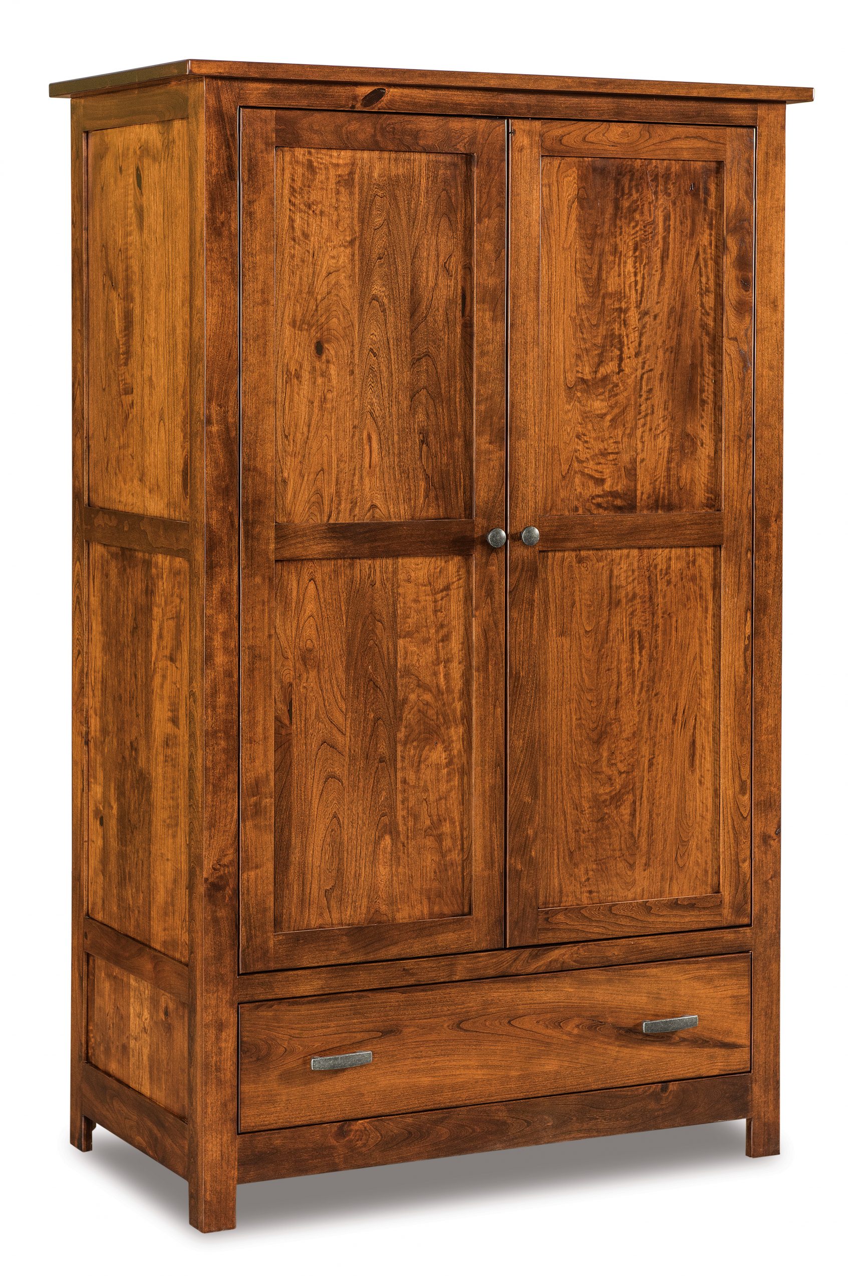 Flush Mission Amish Solid Wood Armoires and Wardrobe | Kvadro Furniture