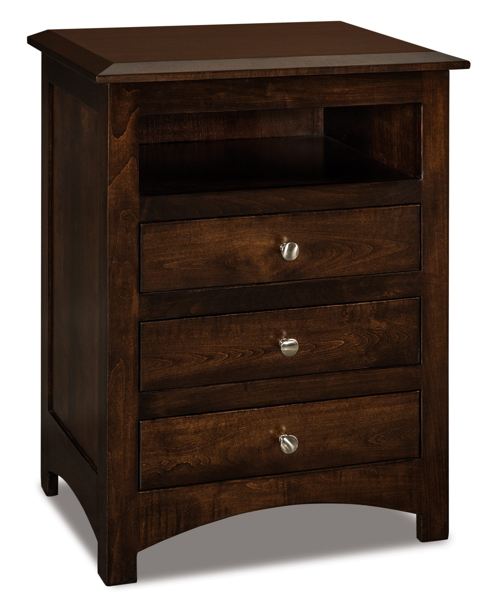 Finland Solid Wood Nightstands / Amish Furniture Kvadro Furniture