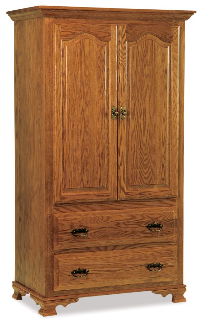 Heritage Armoires & Wardrobes Amish Solid Wood Wardrobes Kvadro