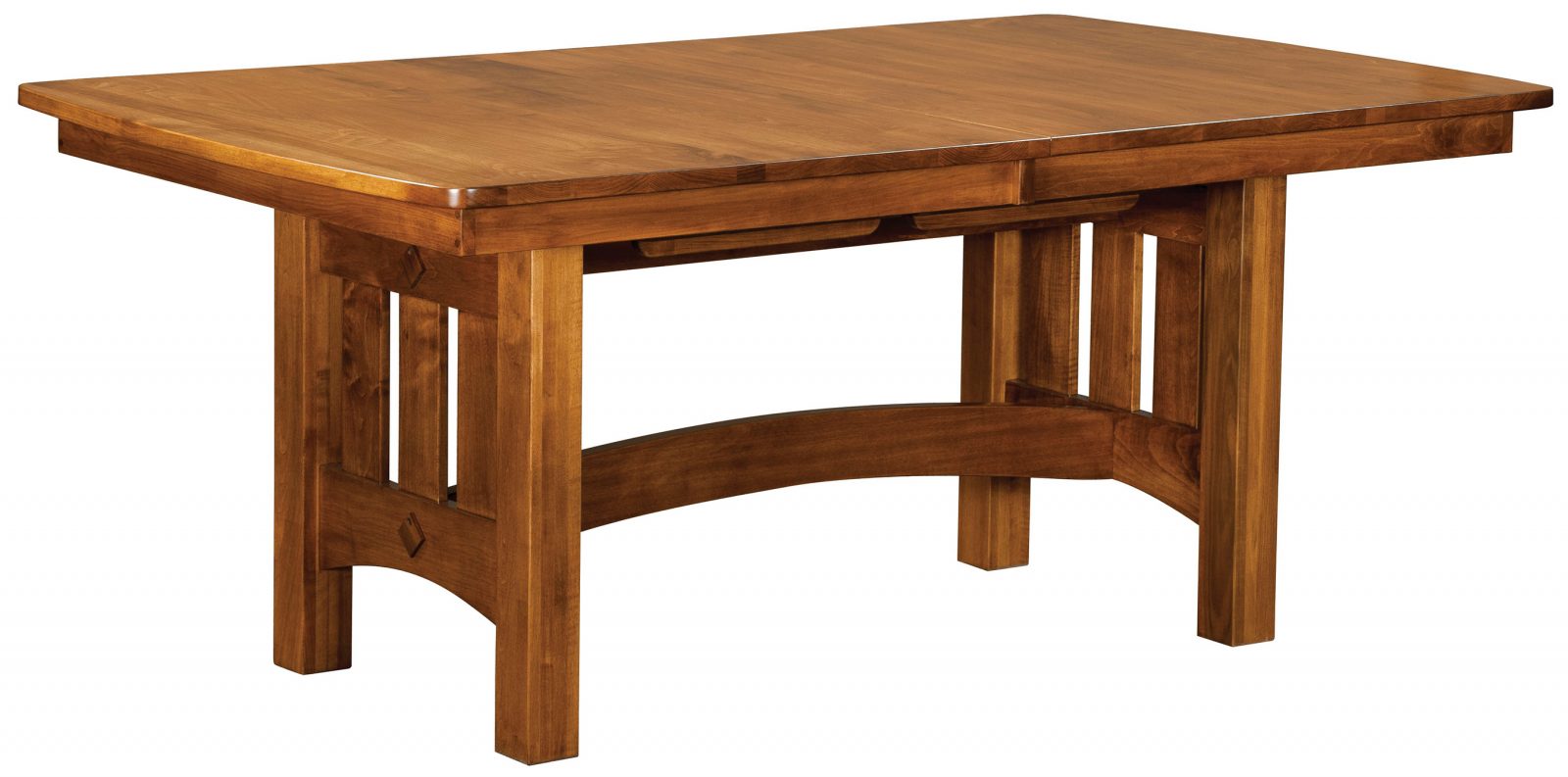 Vancouver Trestle Table Amish Solid Wood Tables Kvadro Furniture