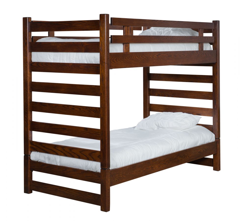 Ladder Loft Bunk Bed | Amish Solid Wood Beds | Kvadro Furniture