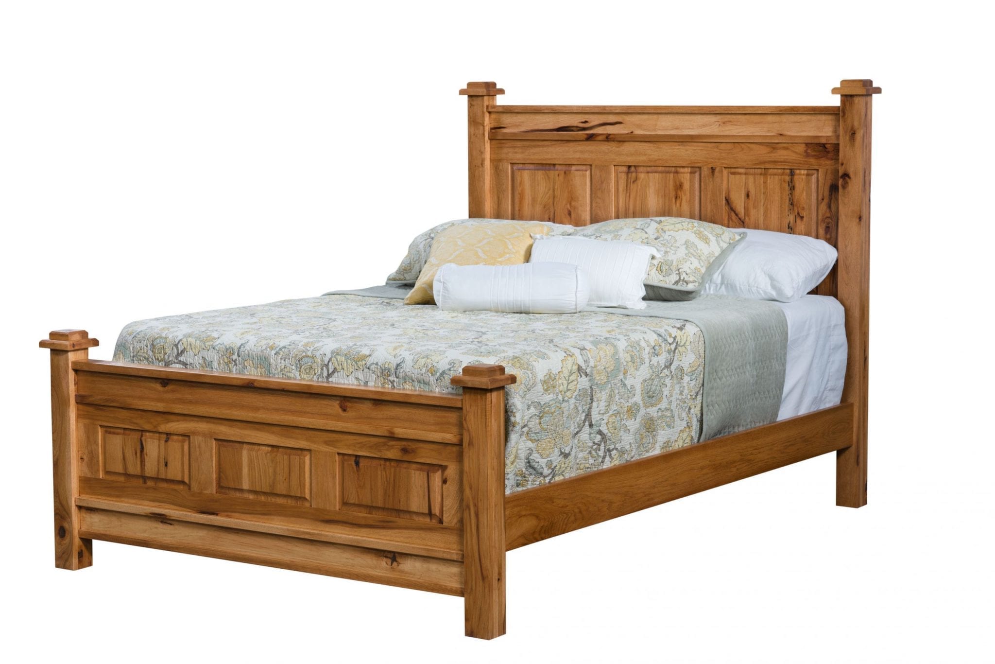 American Panel Bed Amish Solid Wood, Amish Made Bed Frames