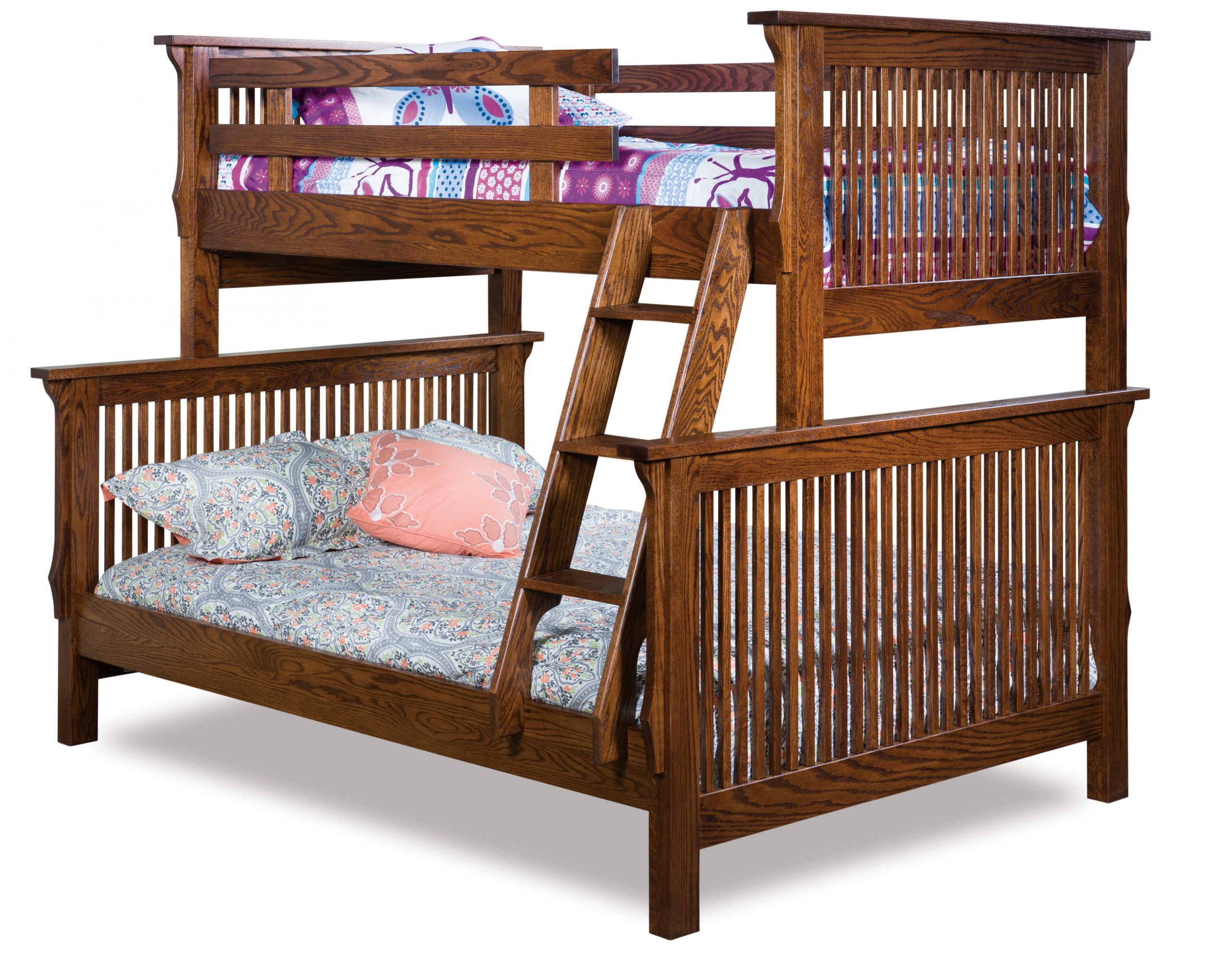 Mission Bunk Bed Amish Solid Wood Beds Kvadro Furniture