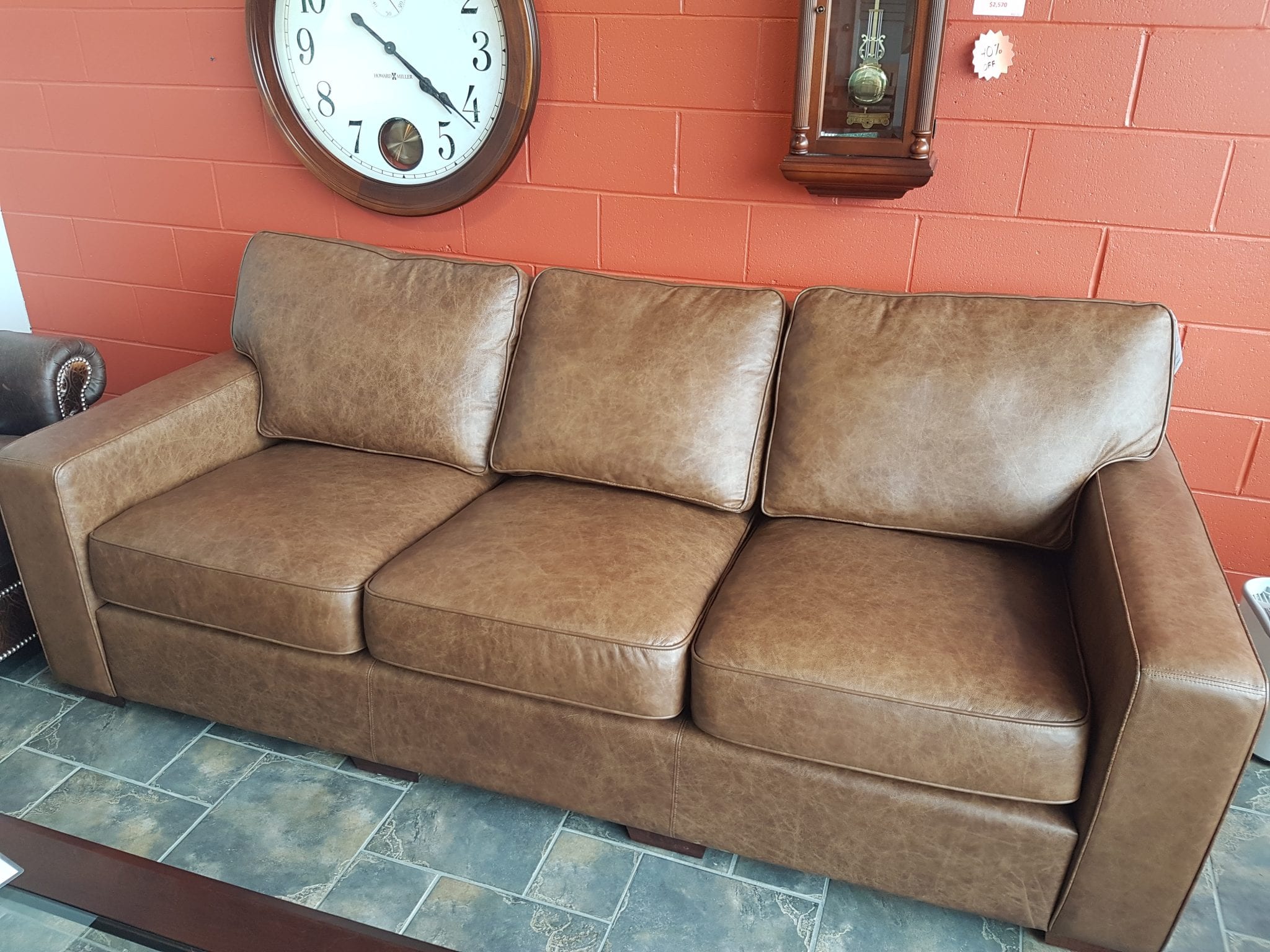 Clearance Beaumont Leather Sofa, Leather Couch Clearance