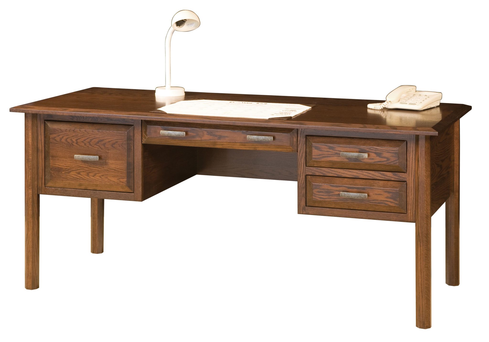 Charleston Desk Amish Solid Wood Desks Kvadro Furniture
