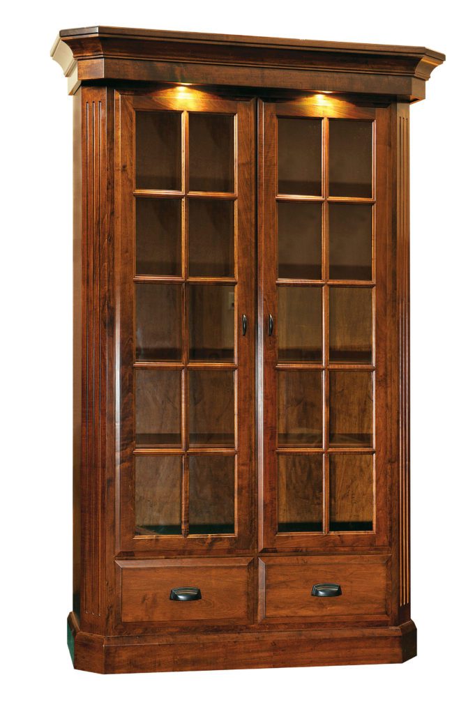 Classic Saturn Bookcase Amish Solid Wood Bookcases Kvadro Furniture