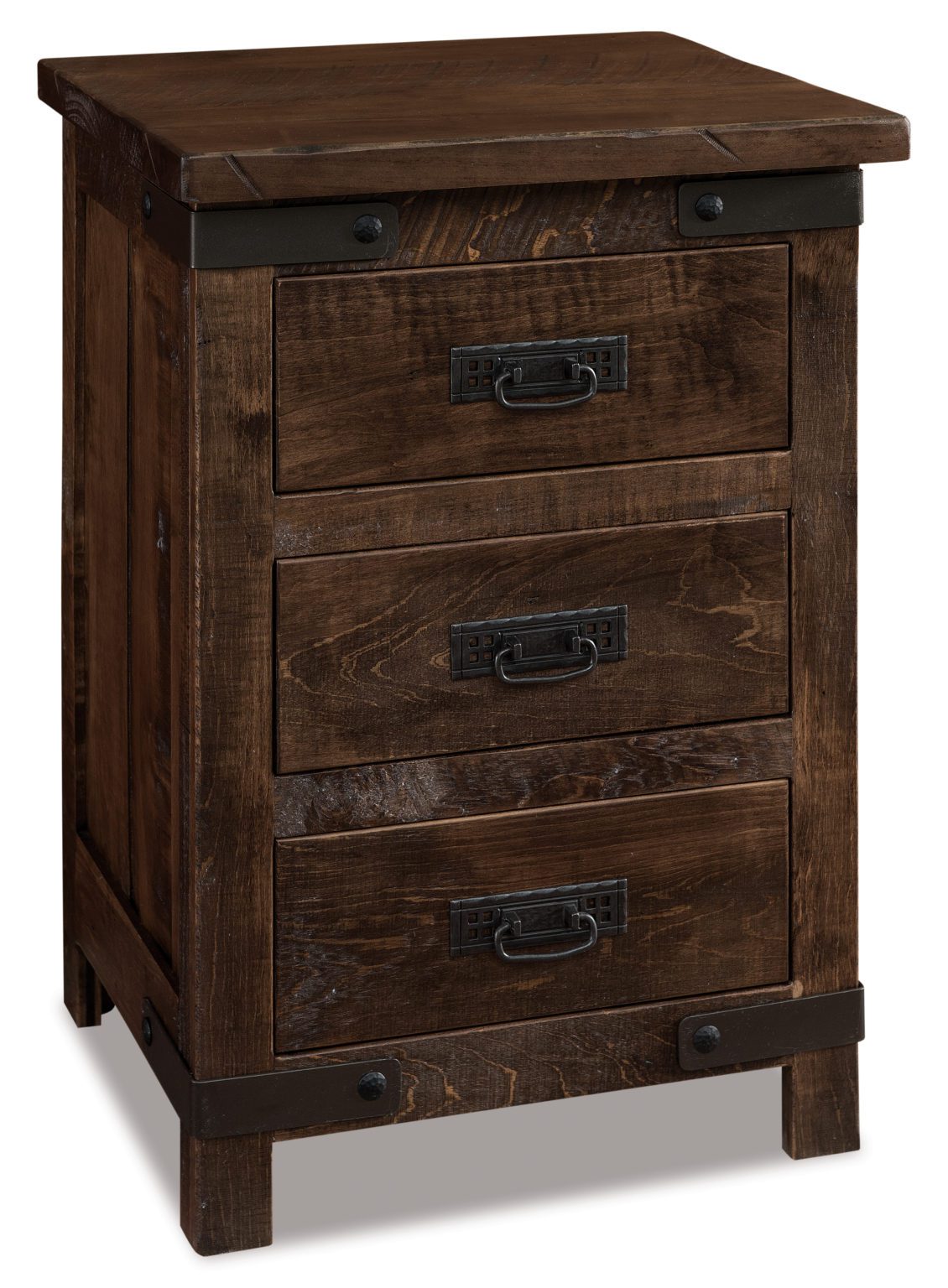 Iron Wood Nightstands Amish Solid Wood Nightstands Kvadro Furniture