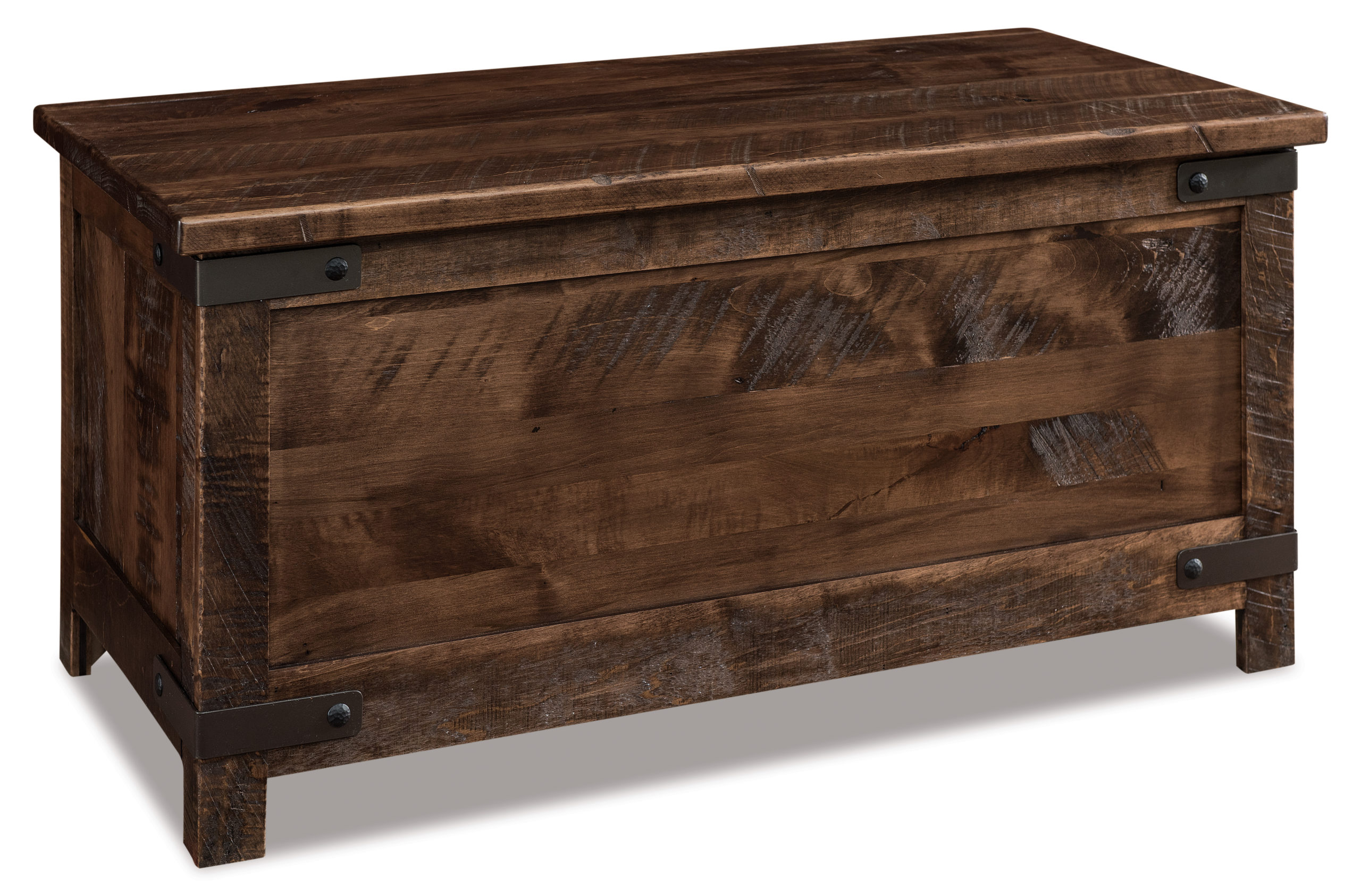 Iron Wood Blanket Chest, Amish Solid Wood Chests