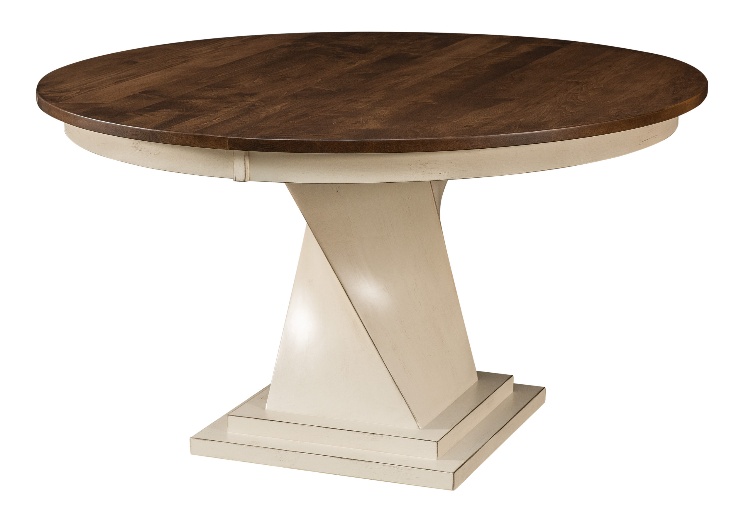 Solid Round Oak Dining Room Pedestal Table Base