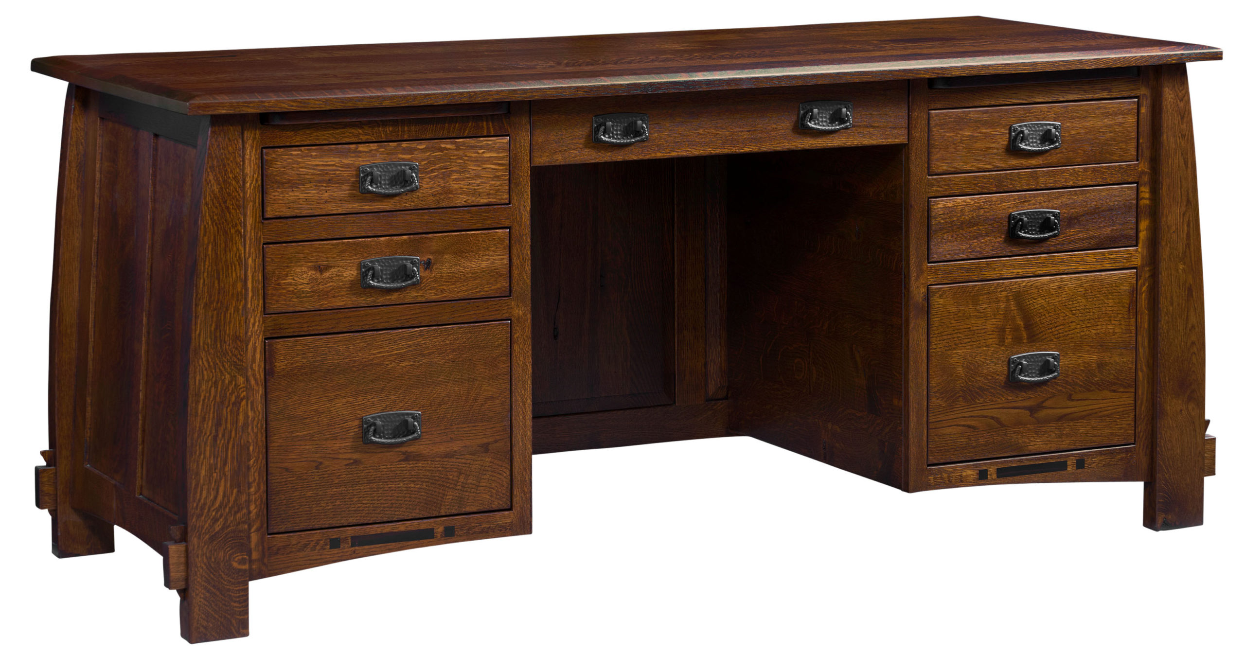 Colebrook Executive Desk Amish Solid Wood Desks Kvadro