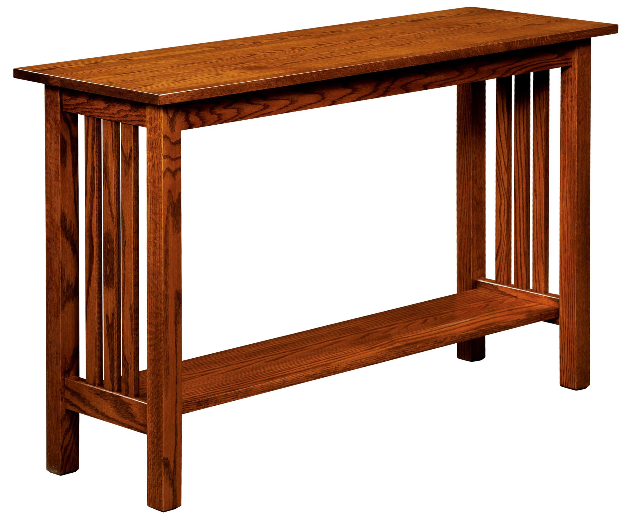 Country Mission Sofa Table Amish Solid Wood Occasional Tables