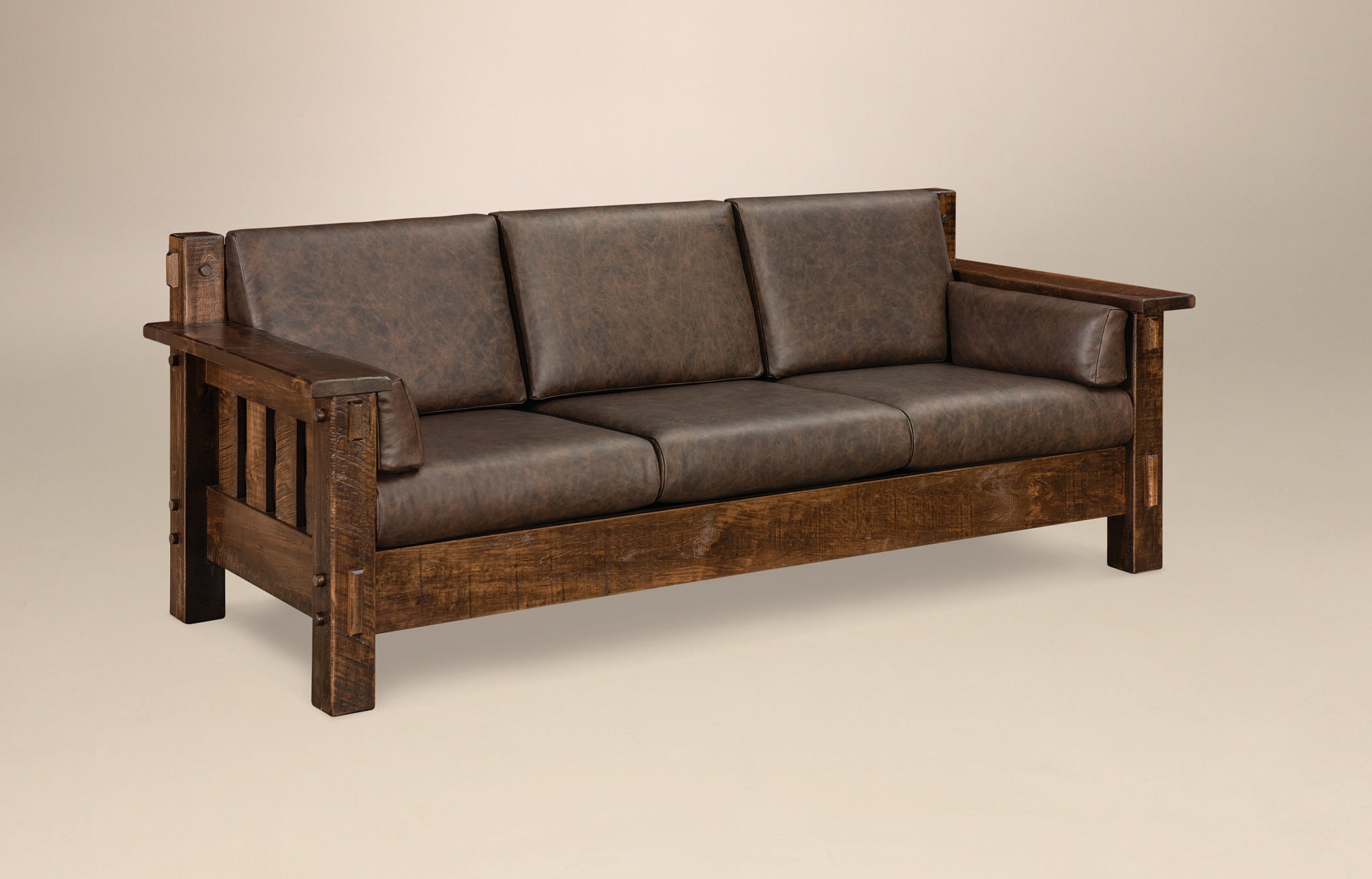 Houston Sofa | Amish Solid Wood Sofas | Kvadro Furniture