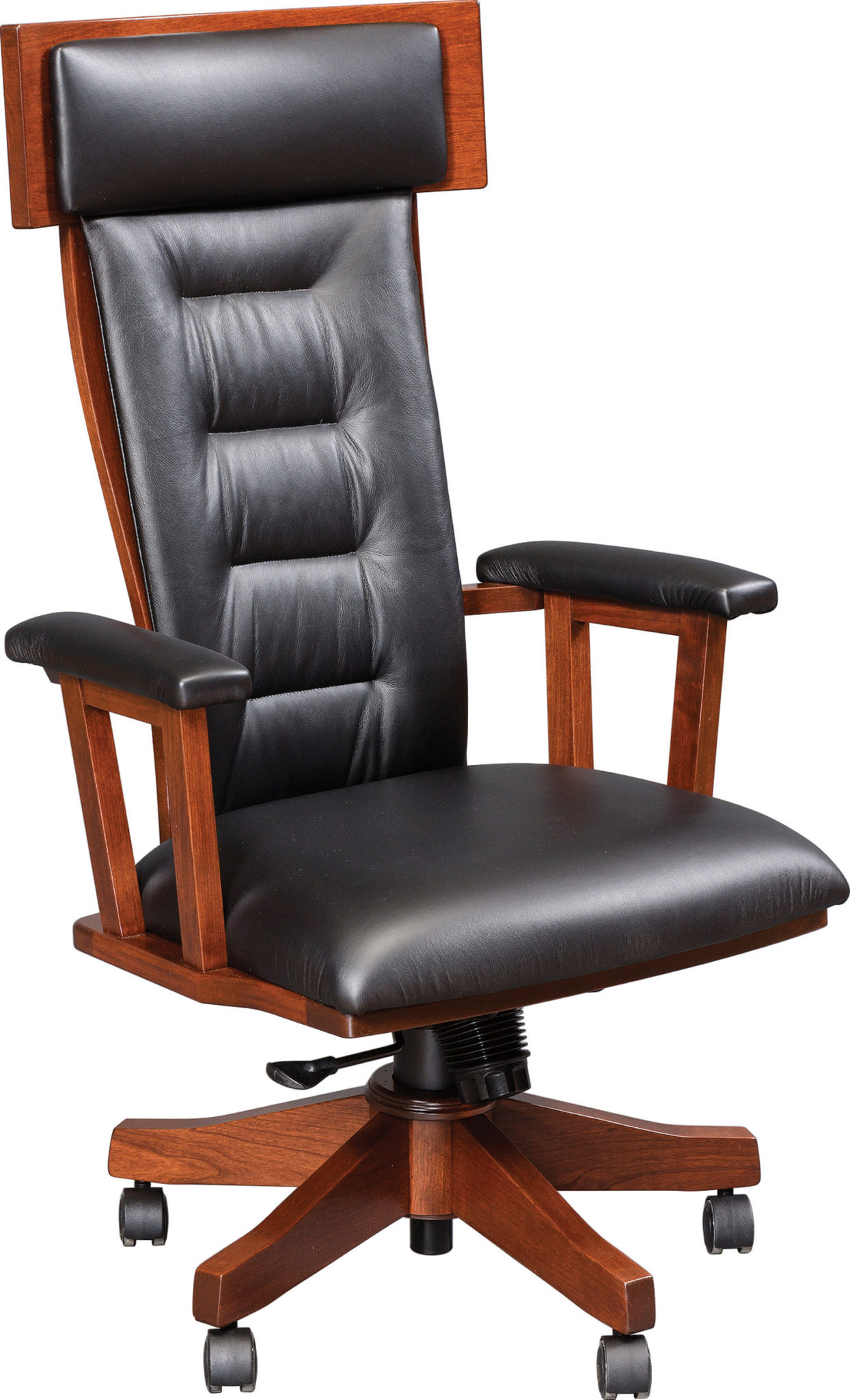 London Desk Chair | Amish Solid Wood Office Chairs | Kvadro Furniture