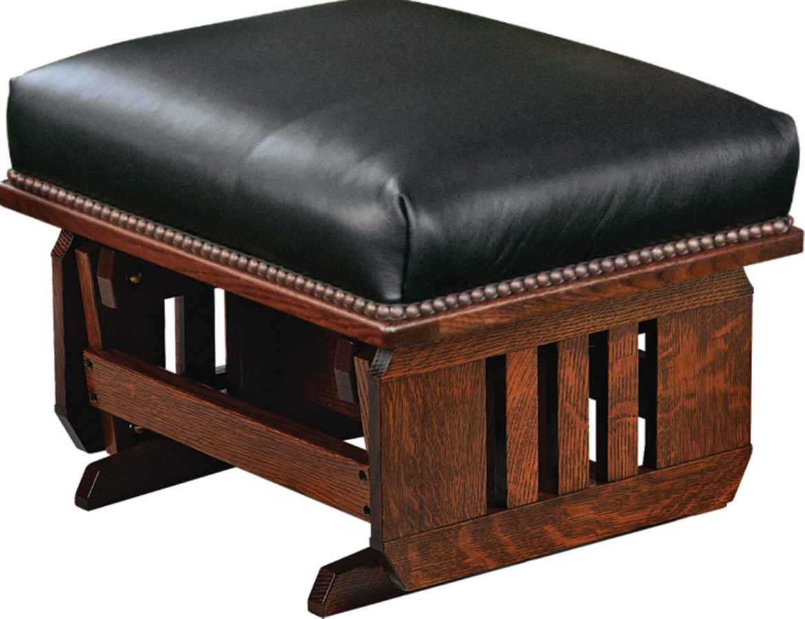 Mission Ottoman Amish Solid Wood Ottomans Kvadro Furniture