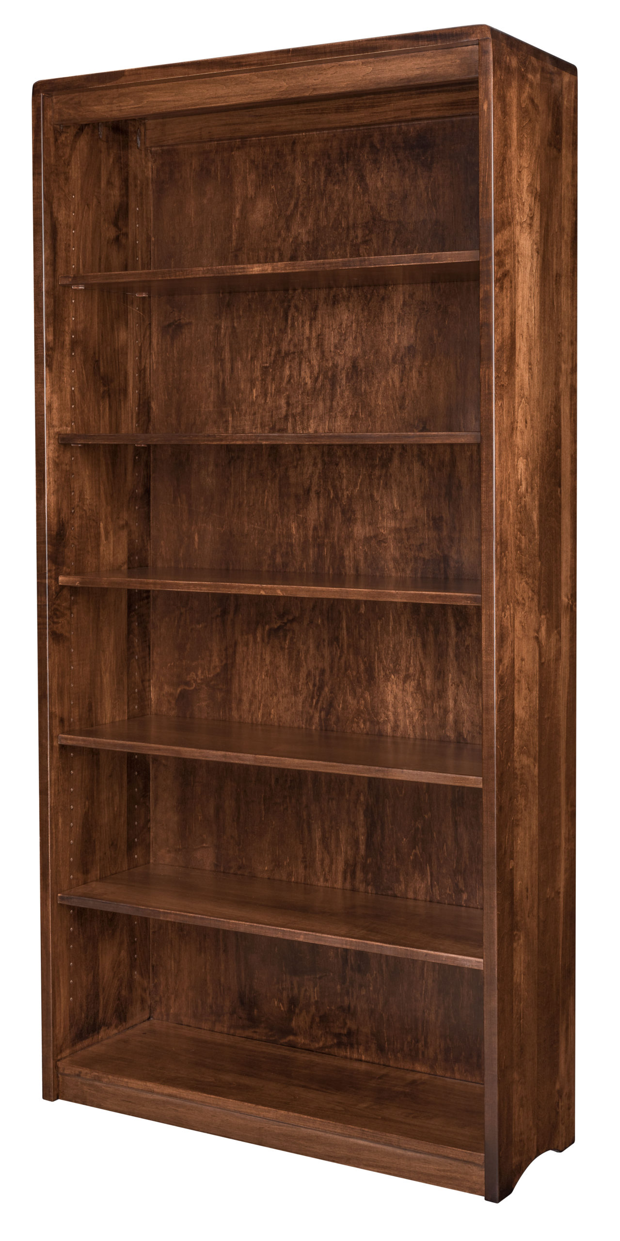 Nova Bookcase Amish Solid Wood, Horizontal Solid Wood Bookcase