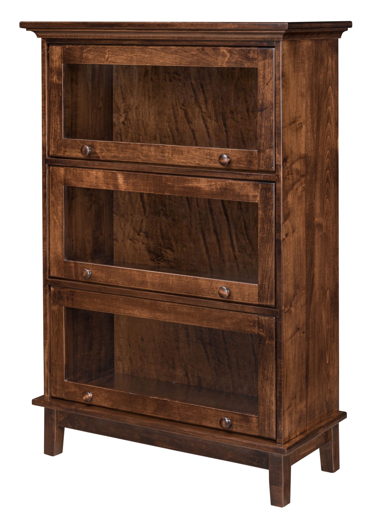 Shaker Barrister Bookcase Amish Solid Wood Bookcases Kvadro Furniture