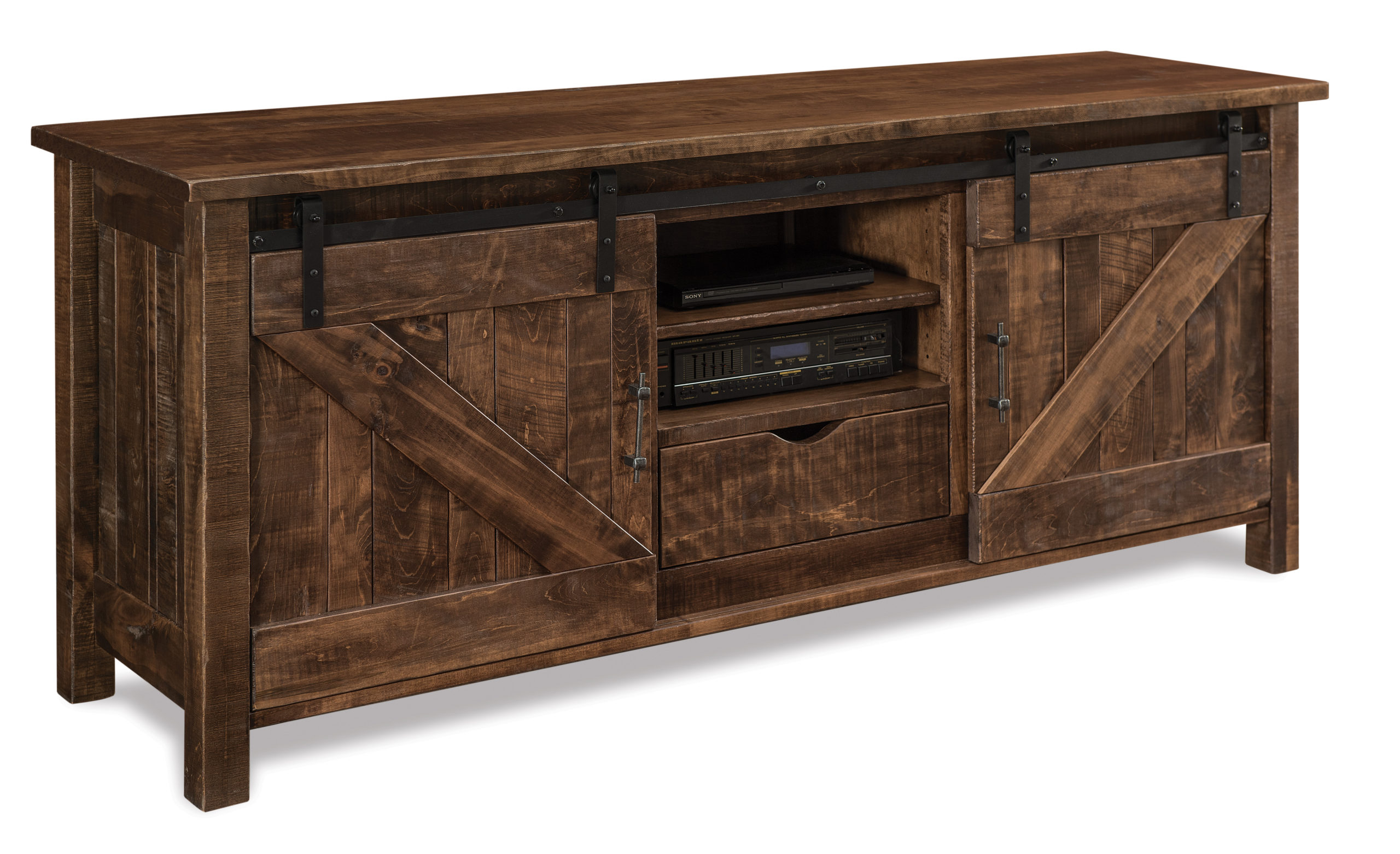 Houston TV Stand | Amish Solid Wood TV Stands | Kvadro ...