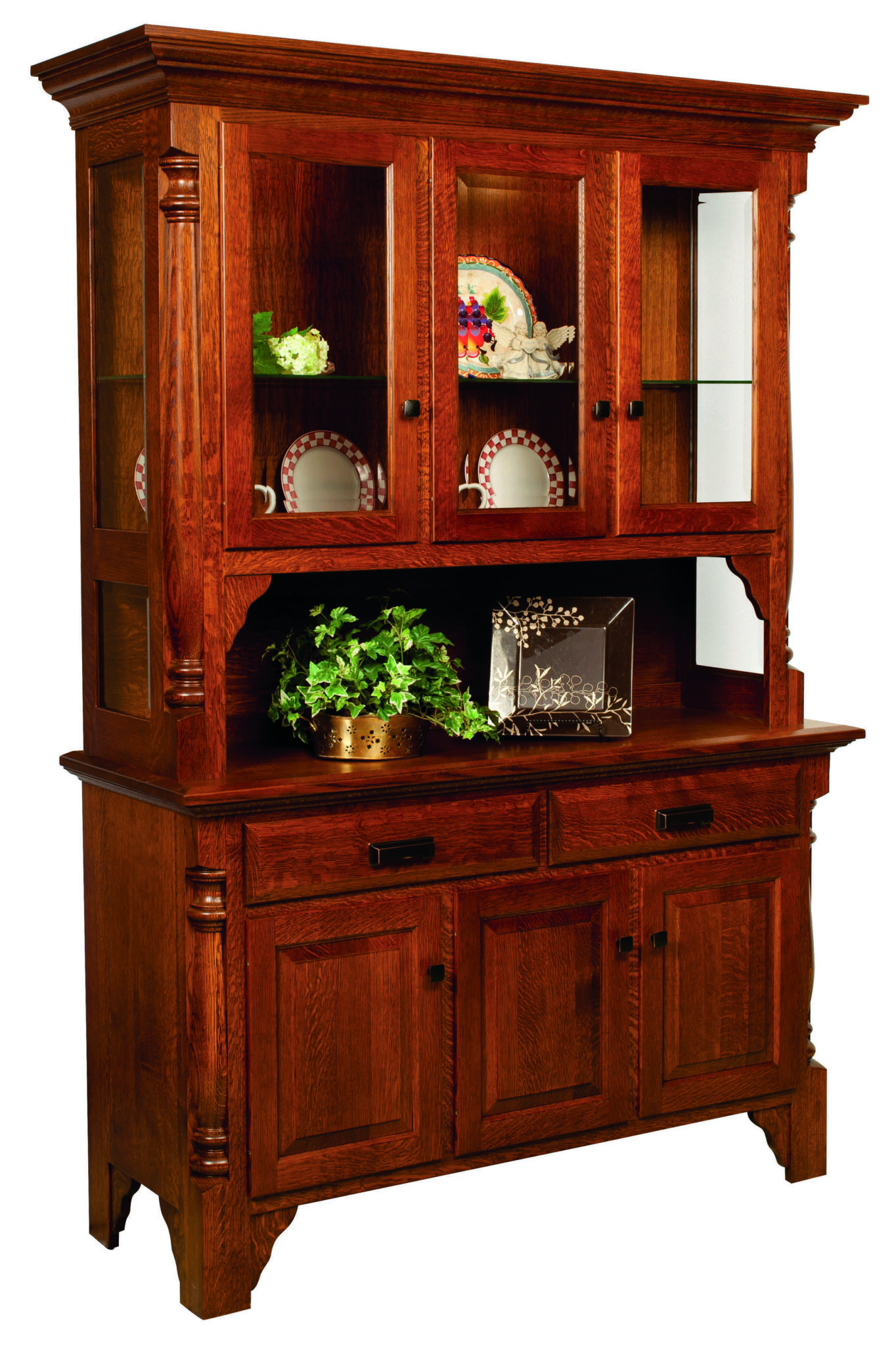 Mattina Hutch Amish Solid Wood Hutches Kvadro Furniture