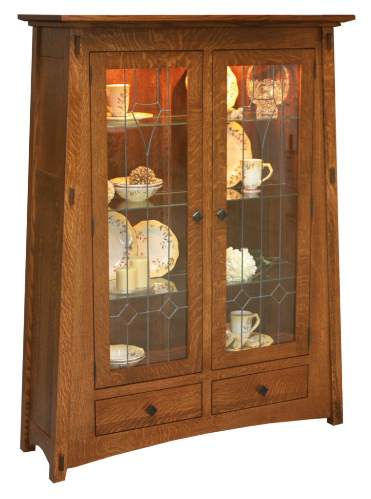 wood curio cabinets