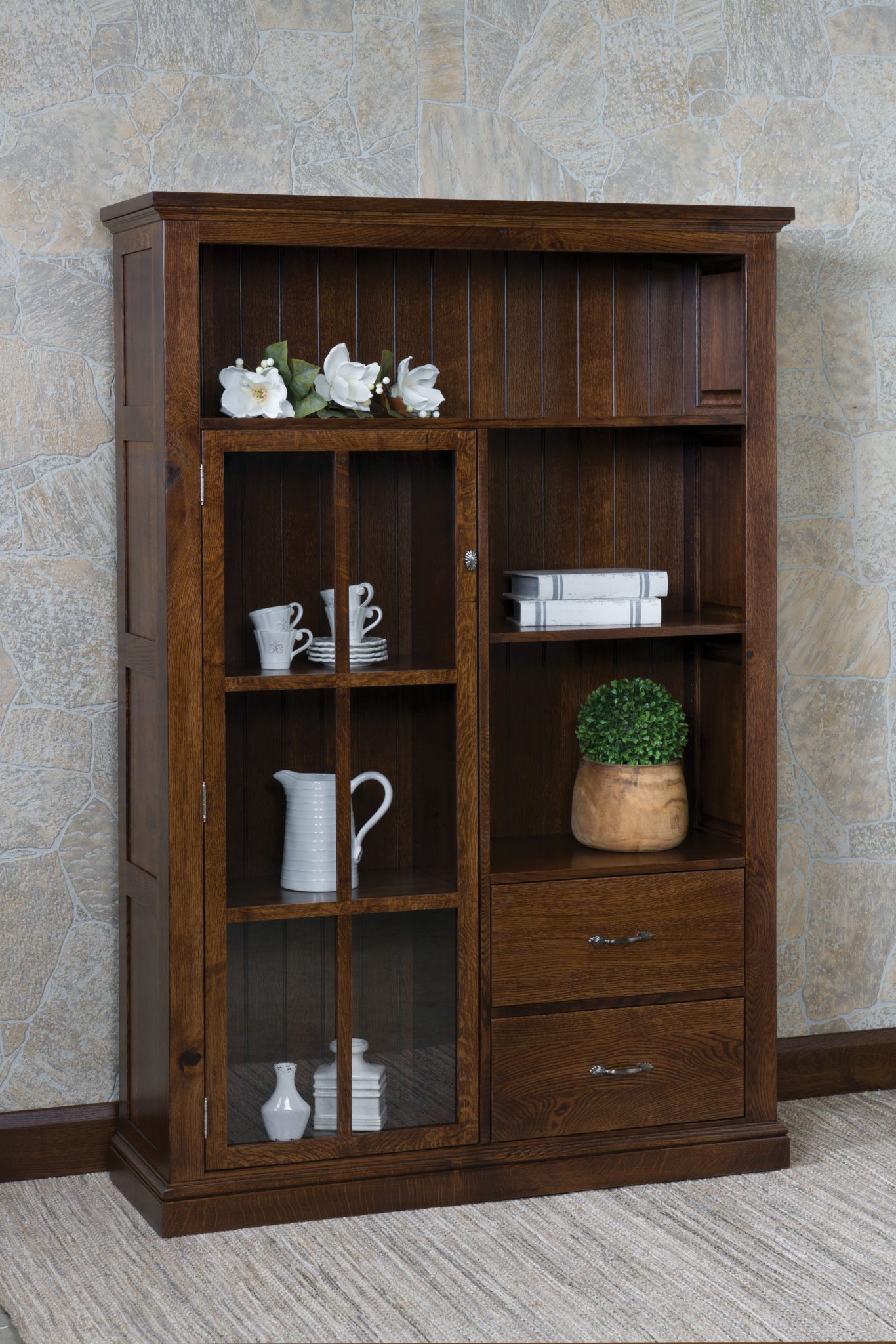 Arcada Mini Hutch Amish Solid Wood Hutches Kvadro Furniture