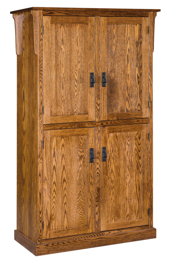 Spicy Mission Pantry | Amish Solid Wood Pantries | Kvadro Furniture