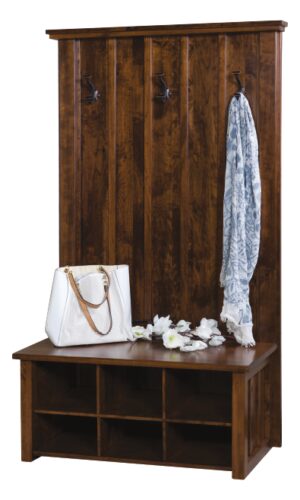 Mason Hall Seat | Amish Solid Wood Hall Seats