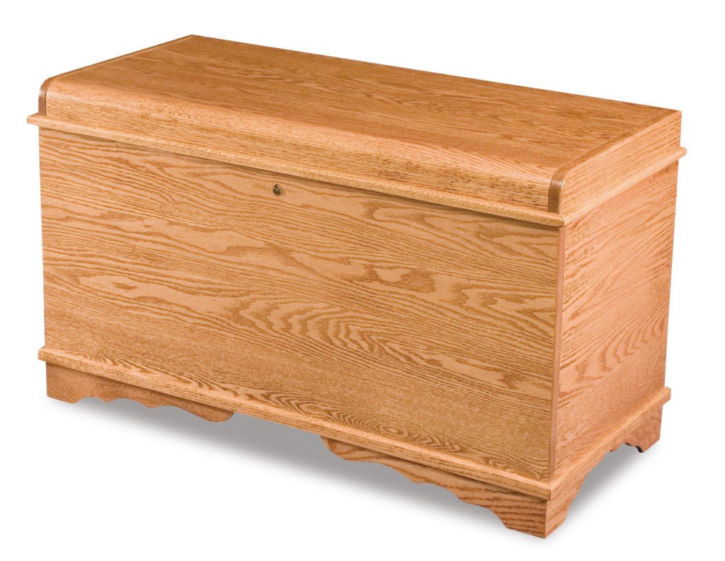 Waterfall Cedar Chest Amish Solid Wood Chests Kvadro Furniture