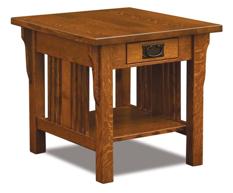 Elliot Mission End Table Amish Solid Wood End Tables Kvadro Furniture