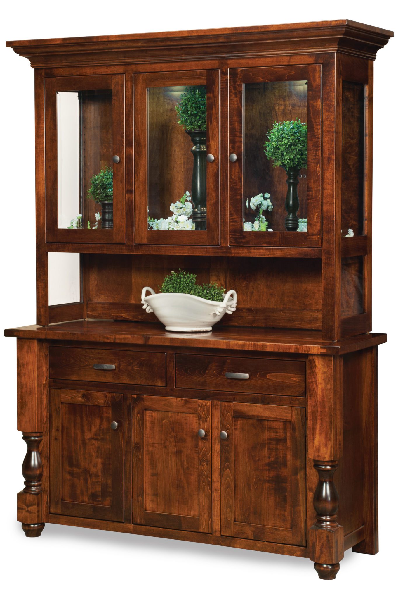 Woodmont Hutch Amish Solid Wood Hutches Kvadro Furniture