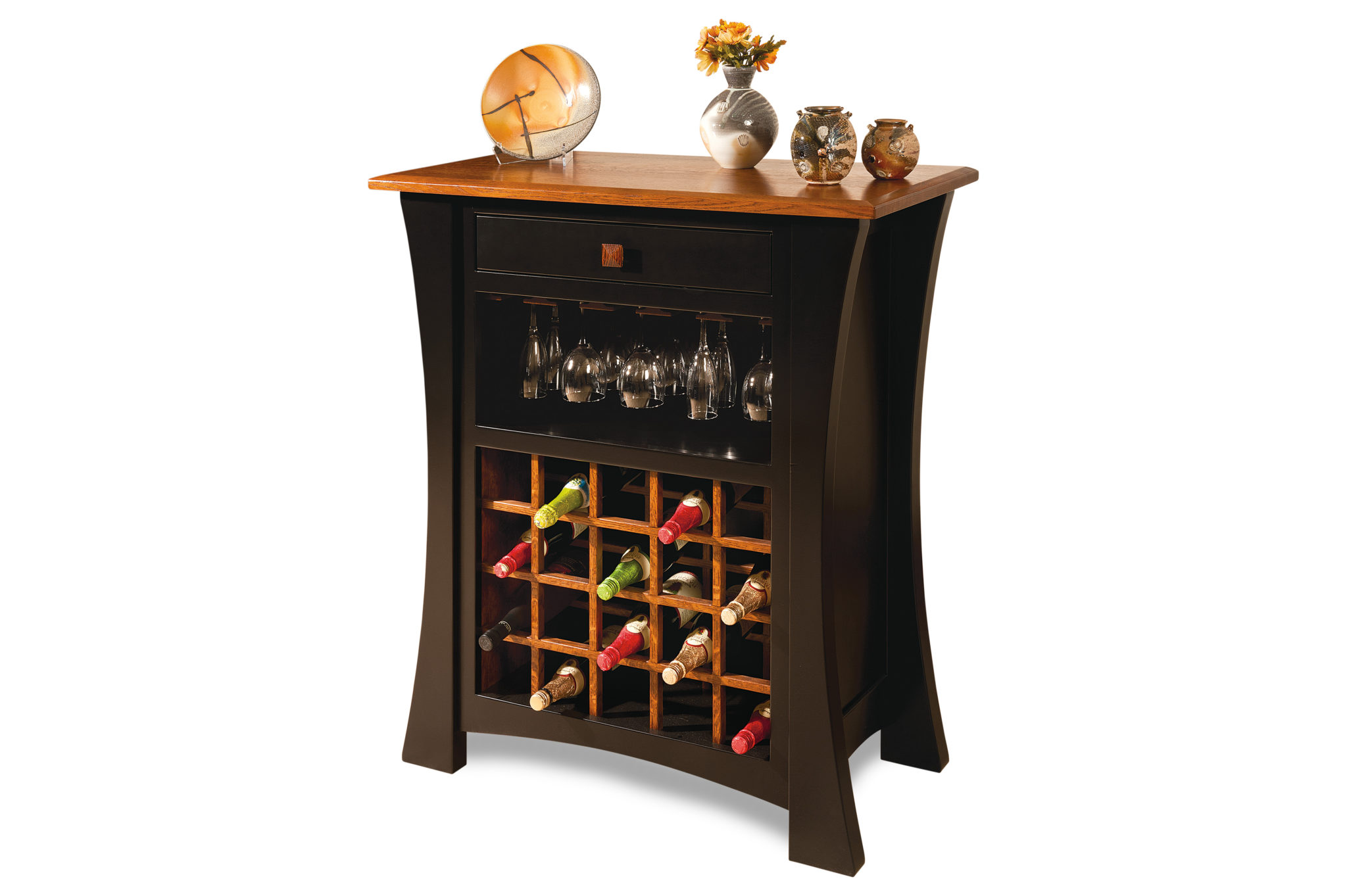 wood wine cabinet