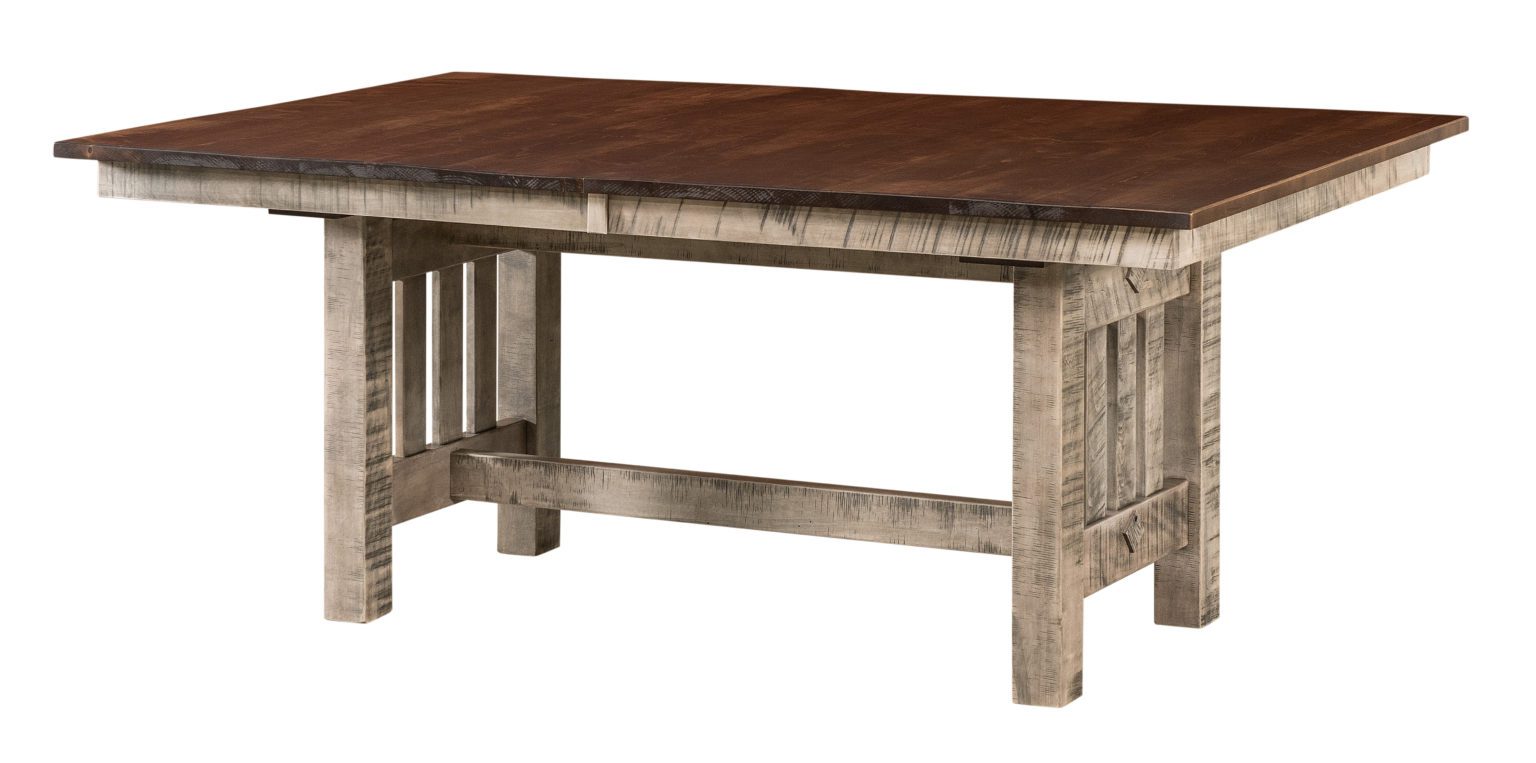 Alamo Trestle Table Amish Solid Wood Tables Kvadro Furniture