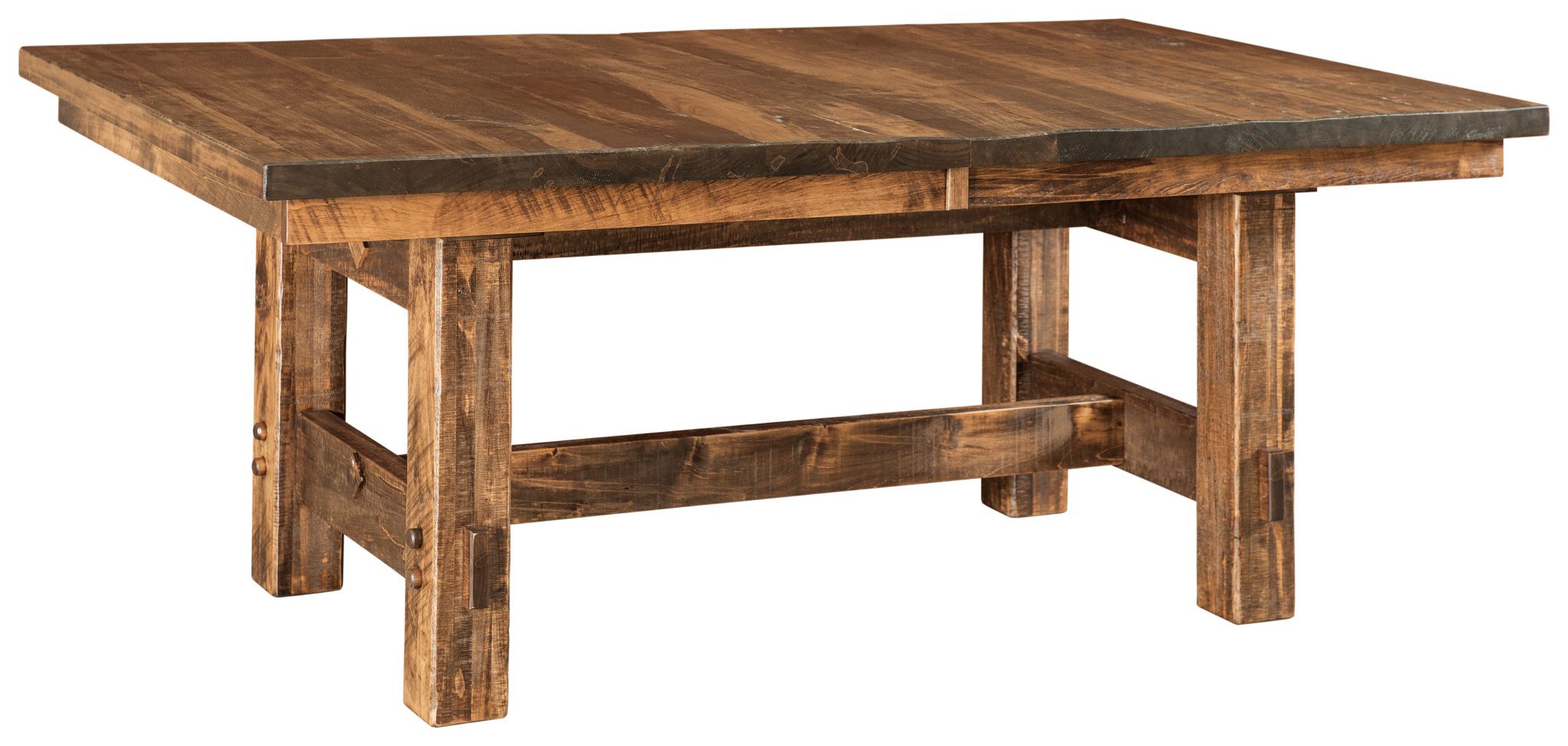 Houston Trestle Table Amish Solid Wood Tables Kvadro Furniture