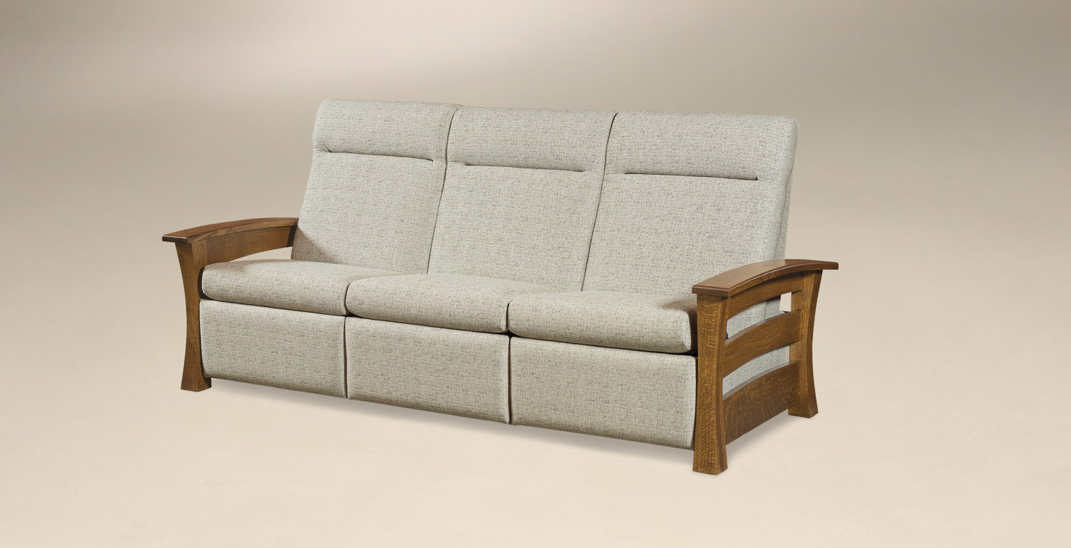 Barrington Sofa Recliner | Amish Solid Wood Sofas | Kvadro Furniture