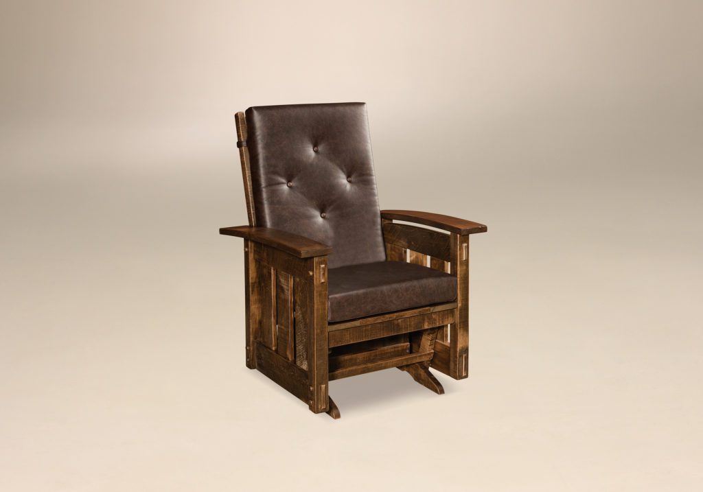 Houston Glider Amish Solid Wood Glider Kvadro Furniture