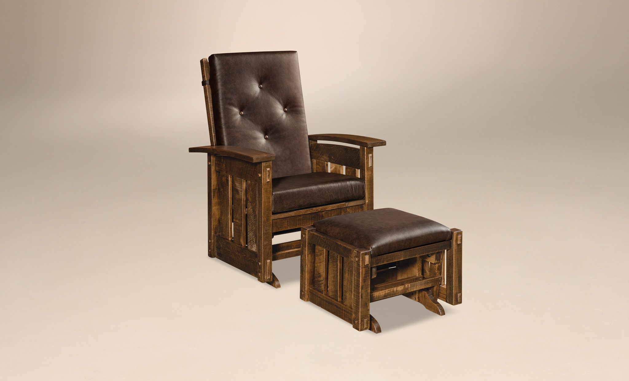 Houston Ottoman Amish Solid Wood Ottomans Kvadro Furniture