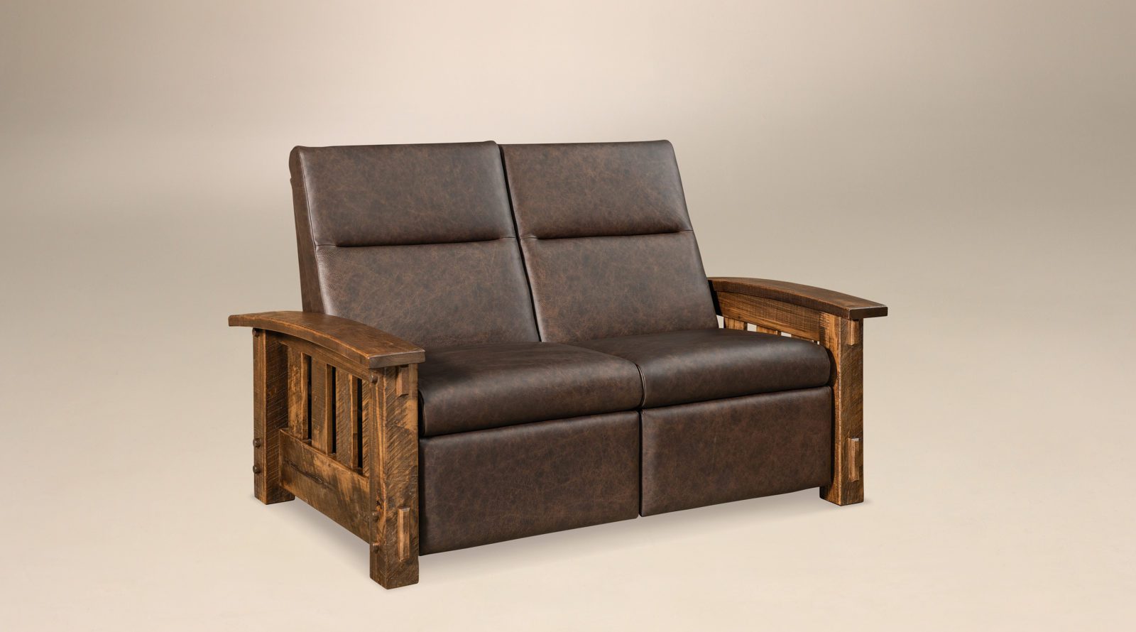 Houston Loveseat Recliner Amish Solid Wood Recliners Kvadro Furniture