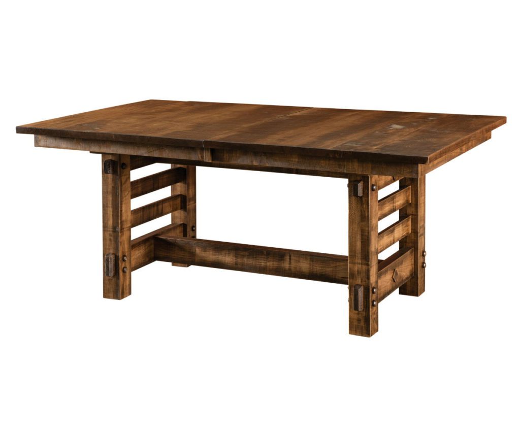 Columbus Trestle Table Amish Solid Wood Tables Kvadro Furniture