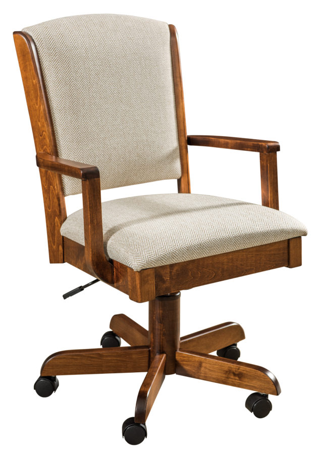 Morris Desk Chair Amish Solid Wood Chairs Kvadro Furniture